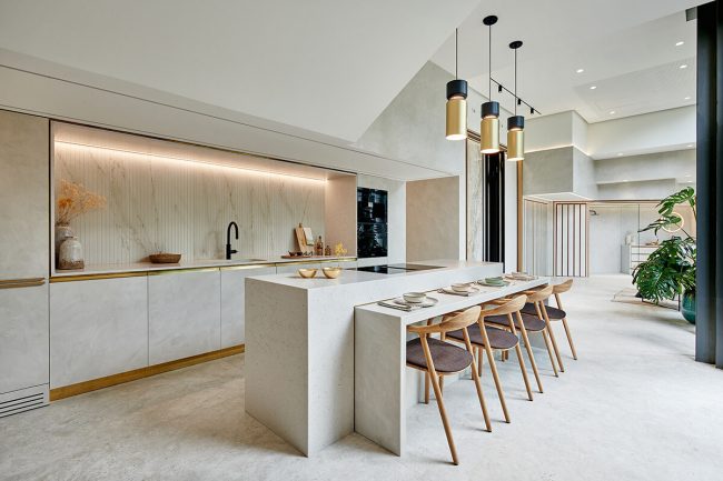 Fotografía de interiorismo en Cosentino City Bilbao realizada por Luis García Craus