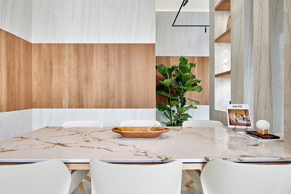 Fotografía de interiorismo en Cosentino City Bilbao realizada por Luis García Craus