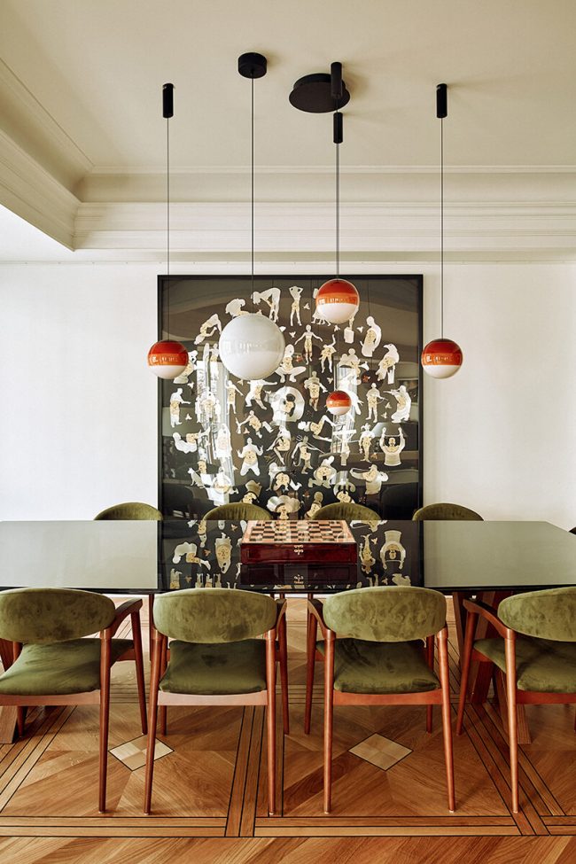 Comedor de diseño contemporáneo fotografiado por fotógrafo de interiores en proyecto residencial de Muka Arquitectura